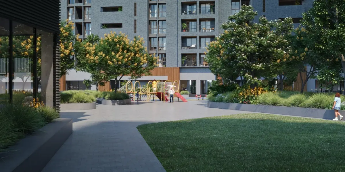 Mizumi Reserve township aerial view