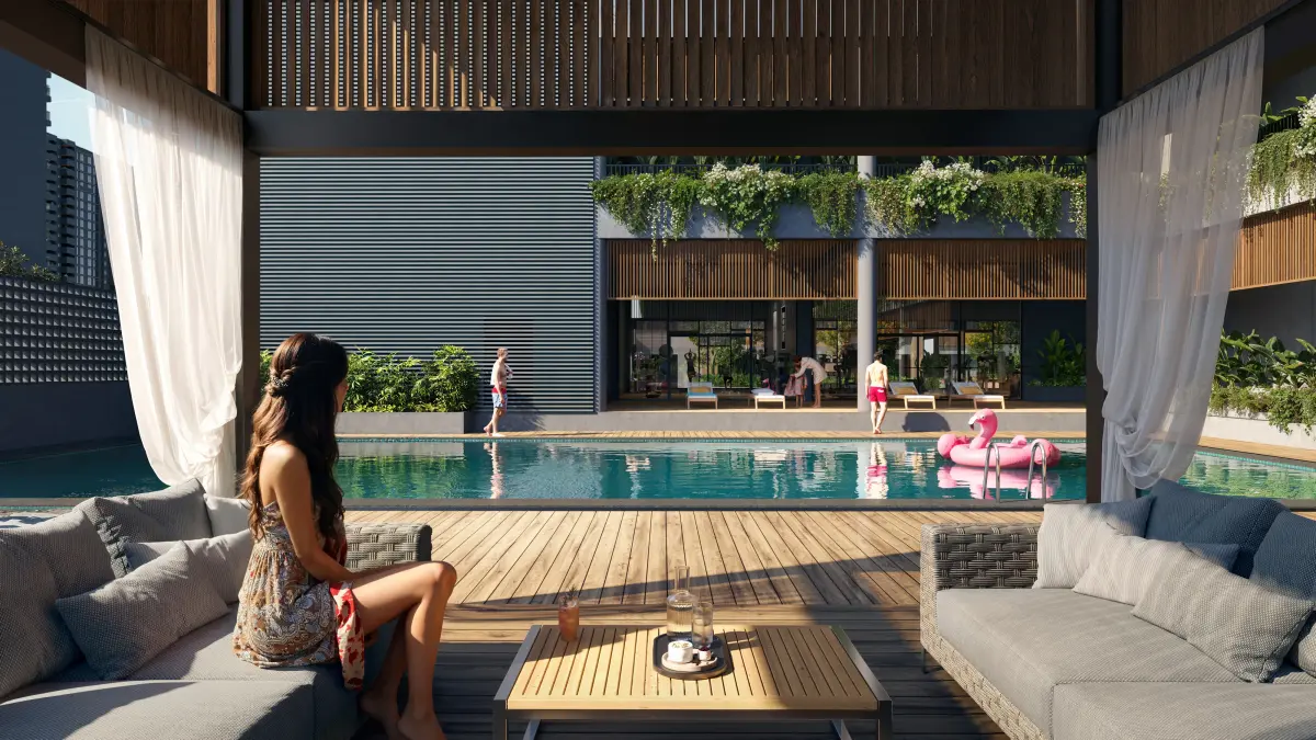 Mizumi Reserve amenity courtyard